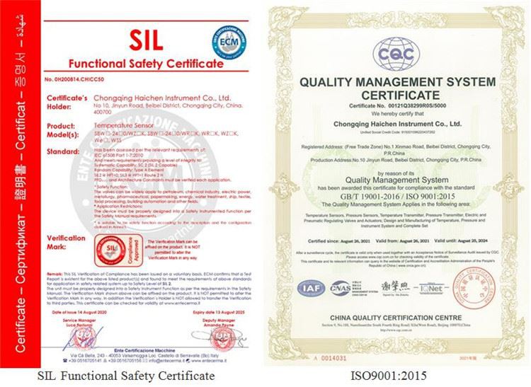 Quality Certificate Quality Certificate
